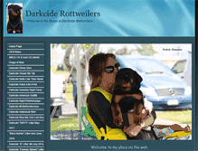 Tablet Screenshot of darkciderottweilers.com